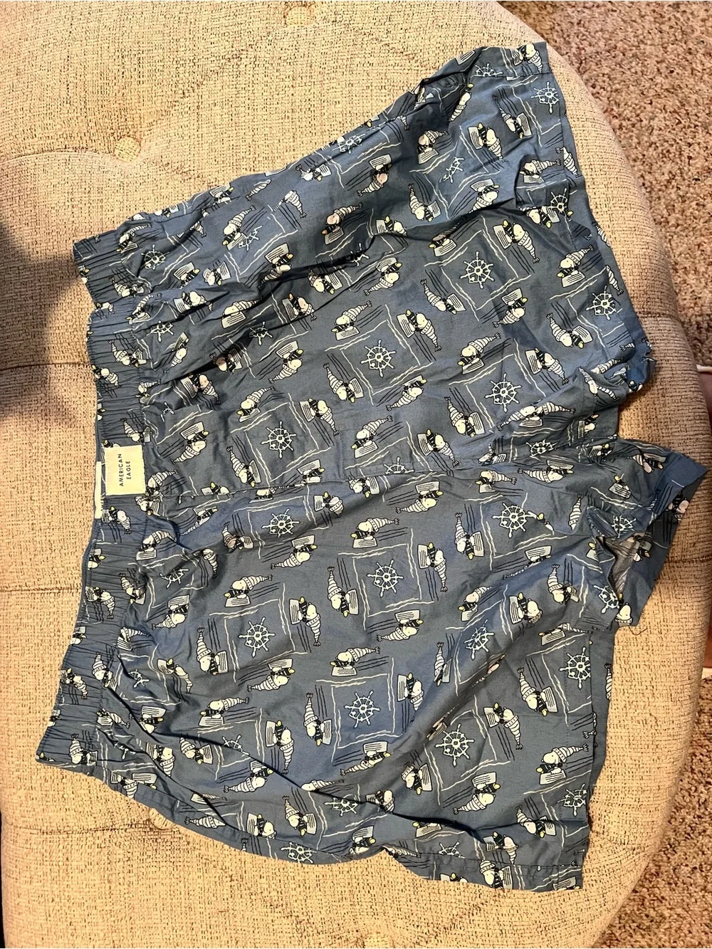 Snoopy American Eagle Men’s Boxers - Set of 3 plus AE Striped Pair Bundle